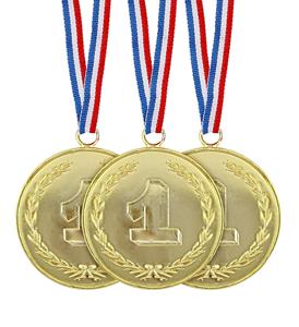 Set van 3 gouden medailles