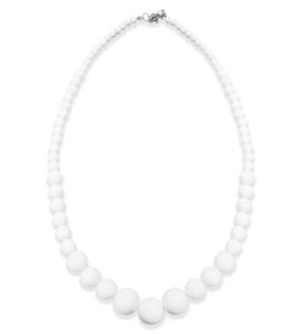 Witte kralenketting voor party's