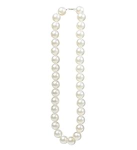 Parel ketting met nep grote parelmoer parels