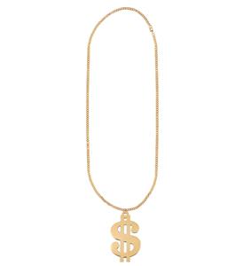 Carnavals-sieraden: Dollar ketting voor carnavalspooiers