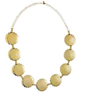 Carnavals-sieraden: Gouden halsketting voor Romeinse carnavalskleding