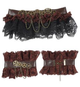 Choker en manchetten voor Steampunk