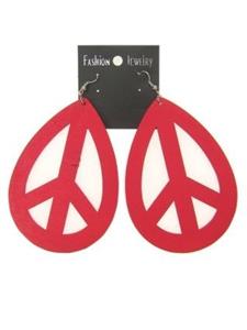 Leuke rode hippie oorbellen