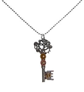 Steampunk ketting sleutel