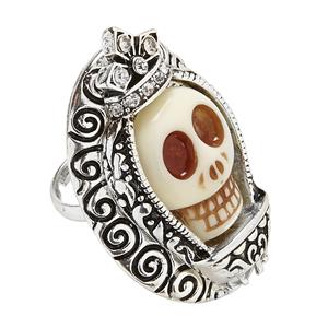 Halloween ring in zilver