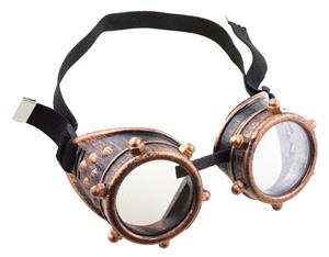 Mooie bronzen steampunk bril