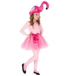 Grappige verkleedset Flamingo voor kinderen 110cm