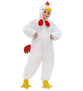 Grappig kostuum witte kip Hennie voor op de boerderij