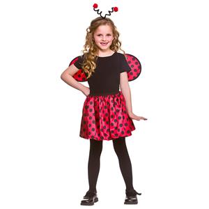 Lieveheersbeestje kostuum Sophie 3-delig kinderen-128-158cm