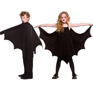 Mooie zwarte vleermuis cape voor kinderen-116-140cm