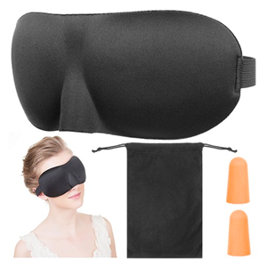 Geeek Slaapmasker 3D ergonomisch- Oogmasker - Slaapbril - Blinddoek - 100% verduisterend - Nachtmasker met bijgeleverde Oordopjes