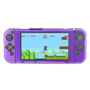 Geeek Aluminium Case Cover voor Switch Console en Joy Cons - Beschermhoes Paars