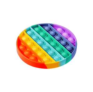 Geeek Pop it Fidget Toy Regenboog - Bekend van TikTok - Rondje- Rainbow