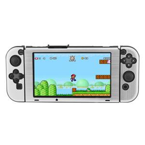 Geeek Aluminium Case Cover voor Switch Console en Joy Cons - Beschermhoes Zilver