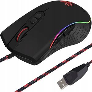 Geeek Gaming Muis USB Bedraad 1200-7200 DPI - Wired Gaming Mouse - 7 Knoppen