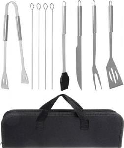 Geeek BBQ set 9-delig in handige draag en opbergtas