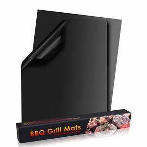 Geeek Ovenbeschermer / BBQ Grill Mat - Hittebestendig&Herbruikbaar - 2 stuks