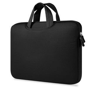 Geeek Airbag Universele 2-in-1 sleeve / tas voor laptops tot 14 inch - Zwart