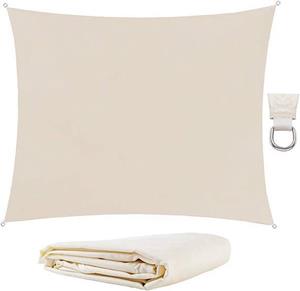 Geeek Luxe Schaduwdoek 4 x 3 kleur Beige /creme / zonnescherm / zonwerend/ water bestendig en UV-beschermend