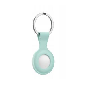 Geeek Icon Siliconen Hoesje met Sleutelhanger voor Apple AirTag - Cover met Sleutelhanger-ring - Mint