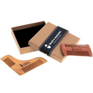 Geeek Houten Baard en Snor Kam Verzorging set - Anti Statisch