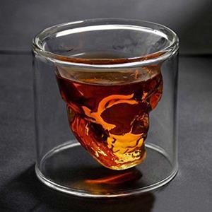 Geeek Doomed Designer Schedel Skull Borrelglas Shot Glas - 2 stuks