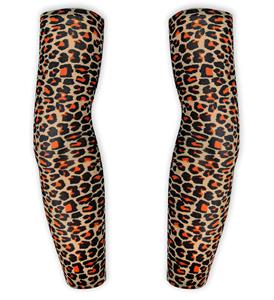 Feestaccessoires: Tattoo mouwen Leopard