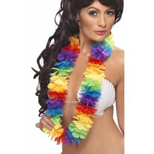 Mooie Hawaii slinger Bright regenboog lang model