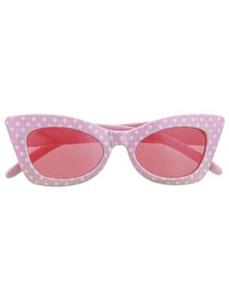 Leuke roze 60-jaren bril flower power