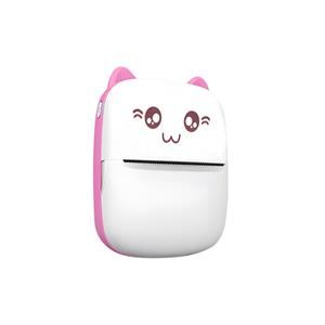 Geeek Mini Fotoprinter voor Smartphone Roze - Pocket Printer - Draagbare Printer - Mobiele Fotoprinter - USB Oplaadbaar - Bluetooth