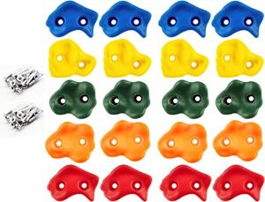 TRIZAND Klimstenen Set -  Klimsteen set voor klimwand - PE - Multicolor 20 stuks