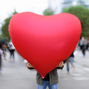 Mikamax XXL Heart Foil Balloon