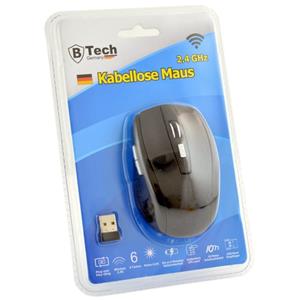 B-Tech Draadloze Muis - 2.4 GHZ - Ergonomische Muis