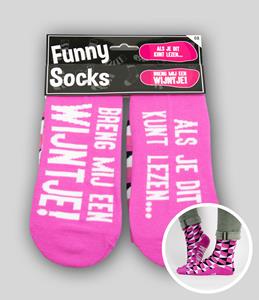 Funny Socks - Breng mij een wijntje