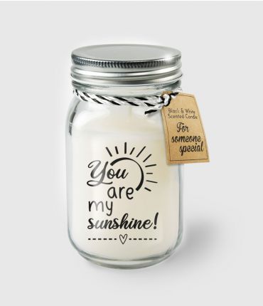 Black&White Geurkaars - You are my sunshine