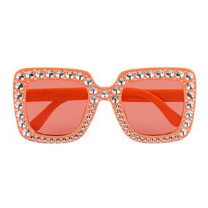 Oranje Bling Bling Partybril