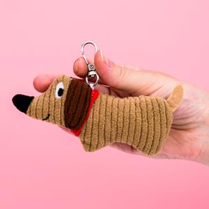 Bitten Knuffel Sleutelhanger - Teckel