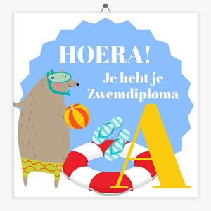 Tegeltje.nl Tegeltje zwemdiploma A