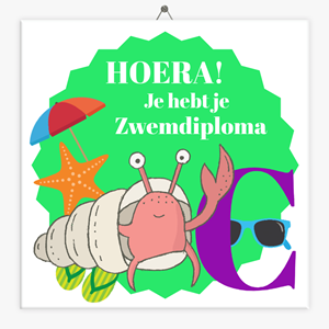 Tegeltje.nl Tegeltje zwemdiploma C
