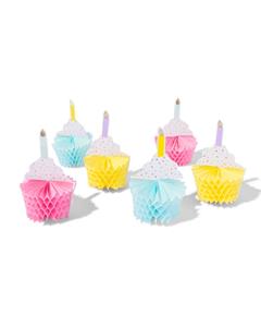 Honeycomb Cupcake 6 Stuks