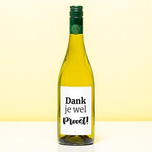 Nutcrackers Wijnfles Dank Je Wel Proost - Wit (Sauvignon Blanc)