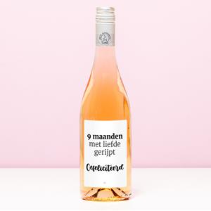 Nutcrackers Wijnfles 9 Maanden Met Liefde Gerijpt - Rosé (Blush Rosé)
