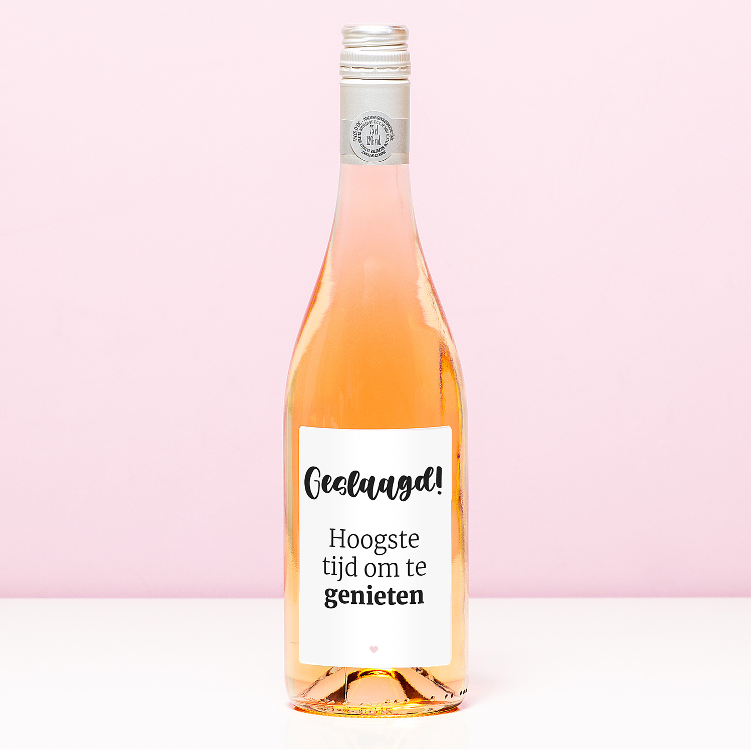 Nutcrackers Wijnfles Geslaagd Tijd Om Te Genieten - Rosé (Blush Rosé)