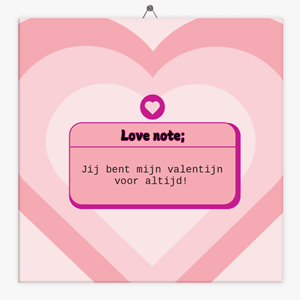 Tegeltje.nl Tekst tegeltje love note