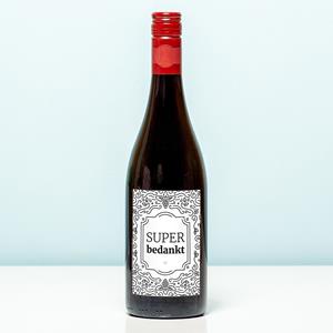 Nutcrackers Wijnfles Super Bedankt - Rood (Merlot)