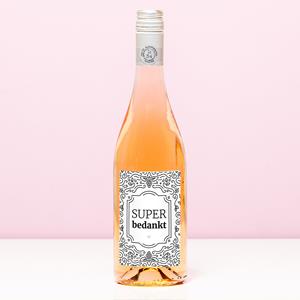 Nutcrackers Wijnfles Super Bedankt - Rosé (Blush Rosé)