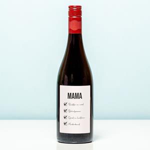 Nutcrackers Wijnfles Mama Checklist - Rood (Merlot)