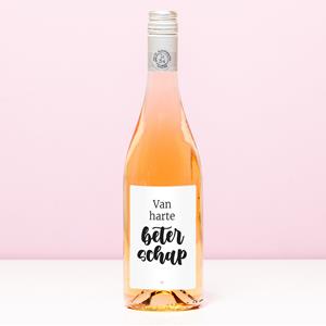 Nutcrackers Wijnfles Van Harte Beterschap - Rosé (Blush Rosé)