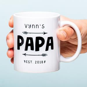 Ditverzinjeniet Gepersonaliseerde Mok Papa Sinds