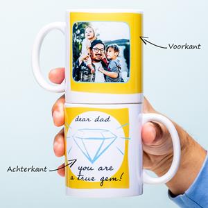 Ditverzinjeniet Gepersonaliseerde Fotomok Diamant